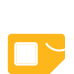 Redundant SIM slots icon for multi-carrier connectivity