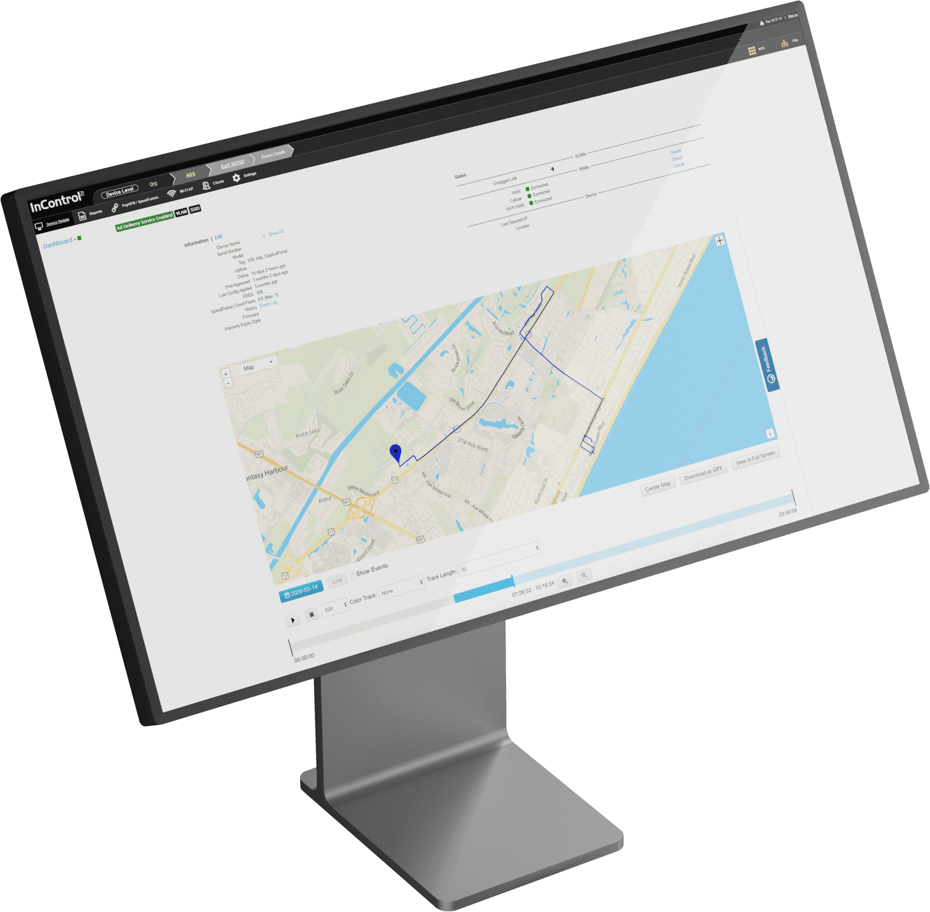 Transit Pro E remote device management illustration