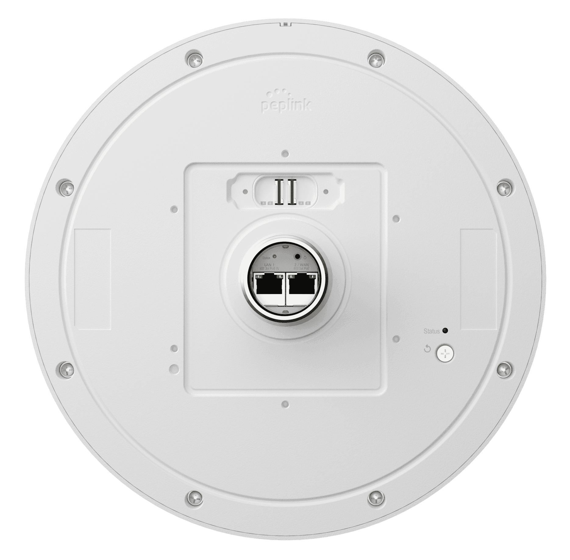 Peplink Dome Pro Duo 5G router, bottom view