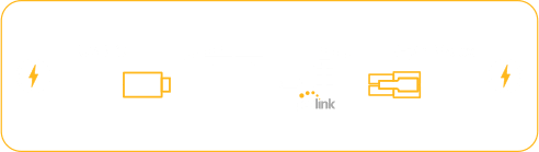 USB-C and 4-pin Molex power connector icons