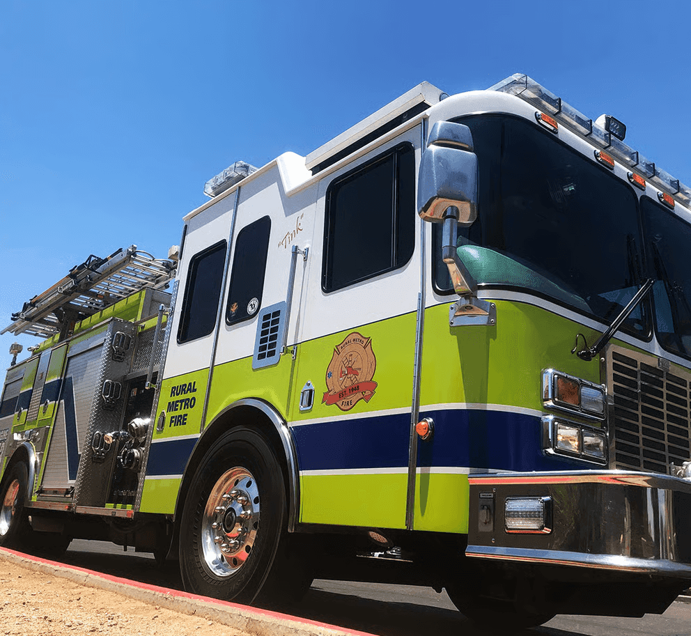 Public safety vehicle with HD4 MBX router streaming HD video for emergency response