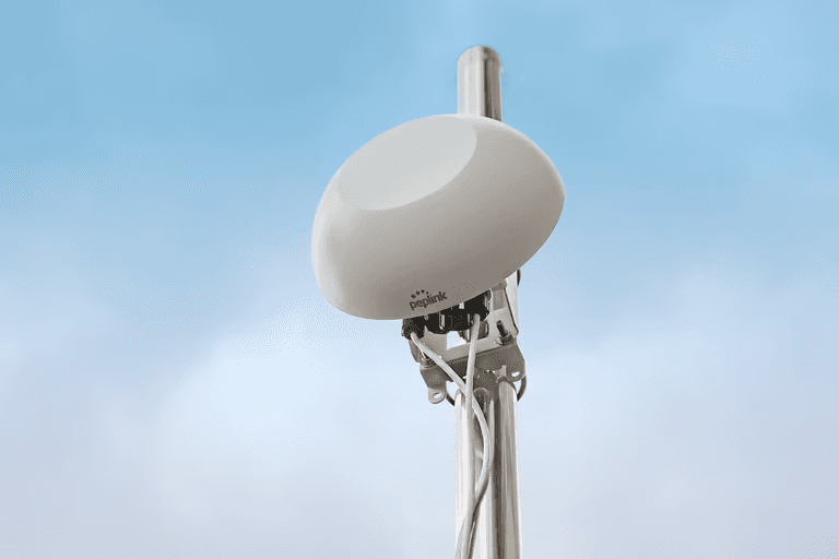 HD1 Dome Pro installed on outdoor pole mount in deployment environment