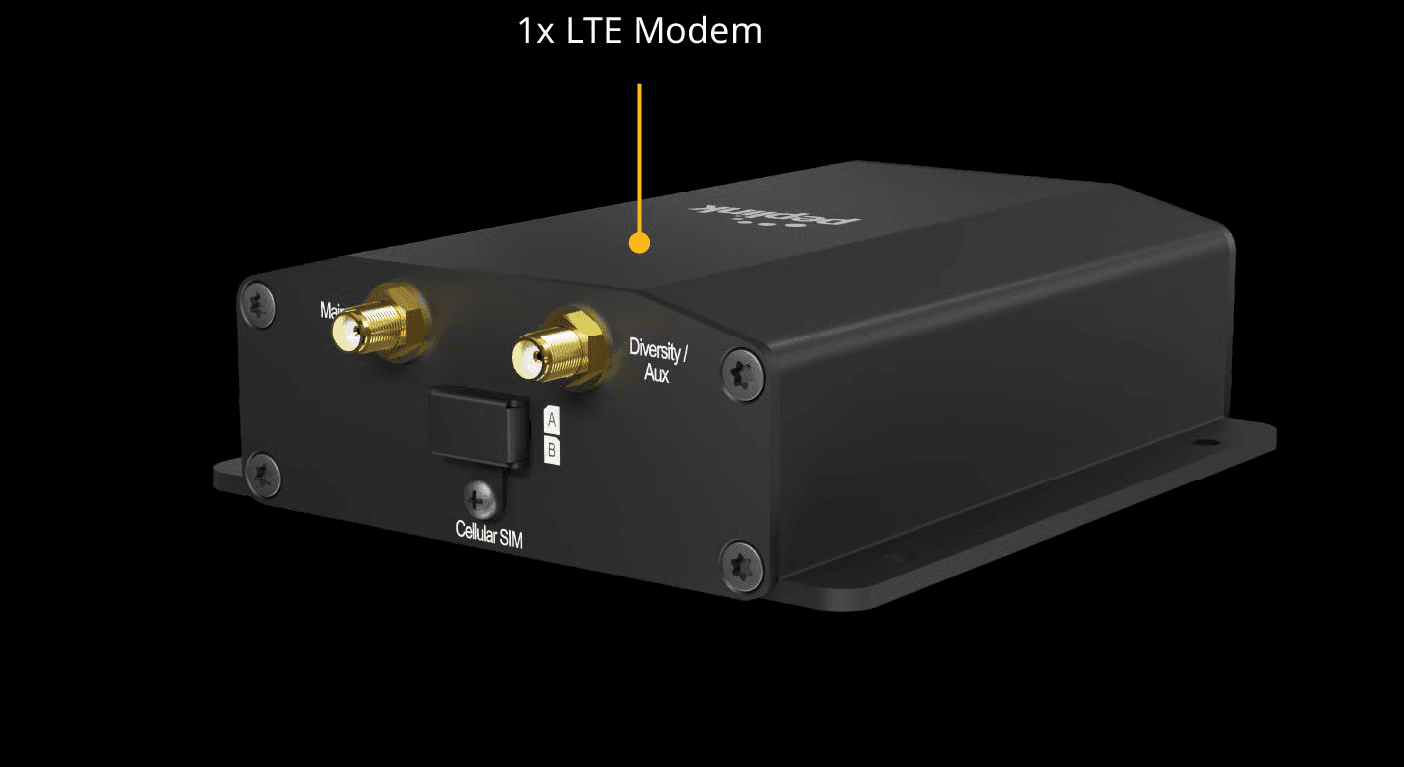 BR1 Mini Core rear panel antenna connectors and power input