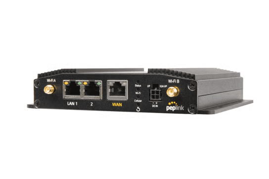 MAX BR1 Pro 5G front view with status indicators and antenna ports