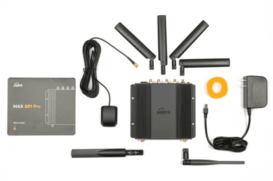 MAX BR1 Pro 5G side view with external antennas
