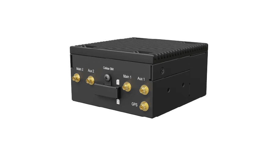 Peplink MAX BR2 Micro, rear view showing antenna connectors