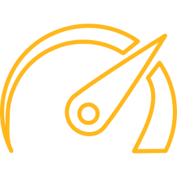 Icon showing high-speed data transmission and reliable network performance