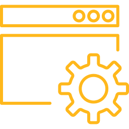 Remote management icon showing cloud-based device configuration and monitoring