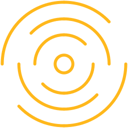 Icon representing extensive LTE network coverage across urban and remote locations