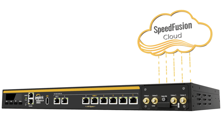 Peplink Balance 580X router with SpeedFusion Cloud