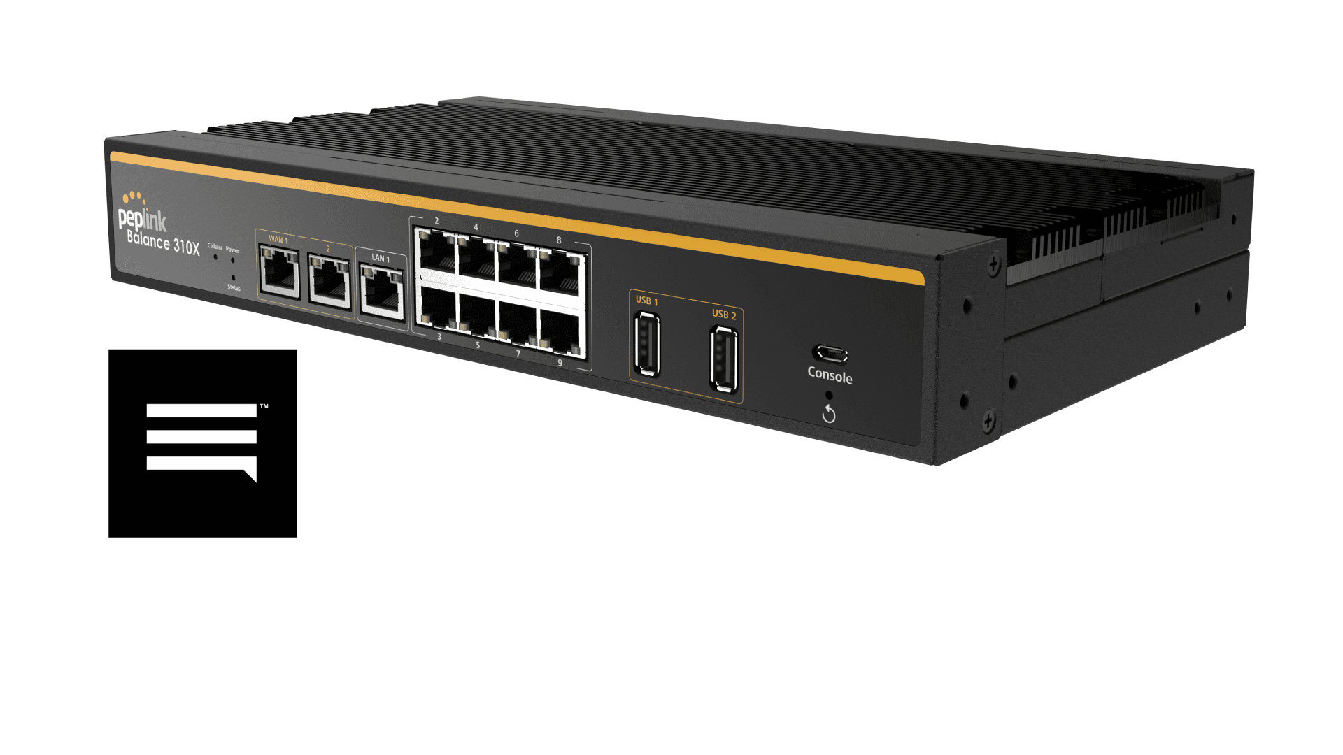 Peplink Balance 310X router with FirstNet logo