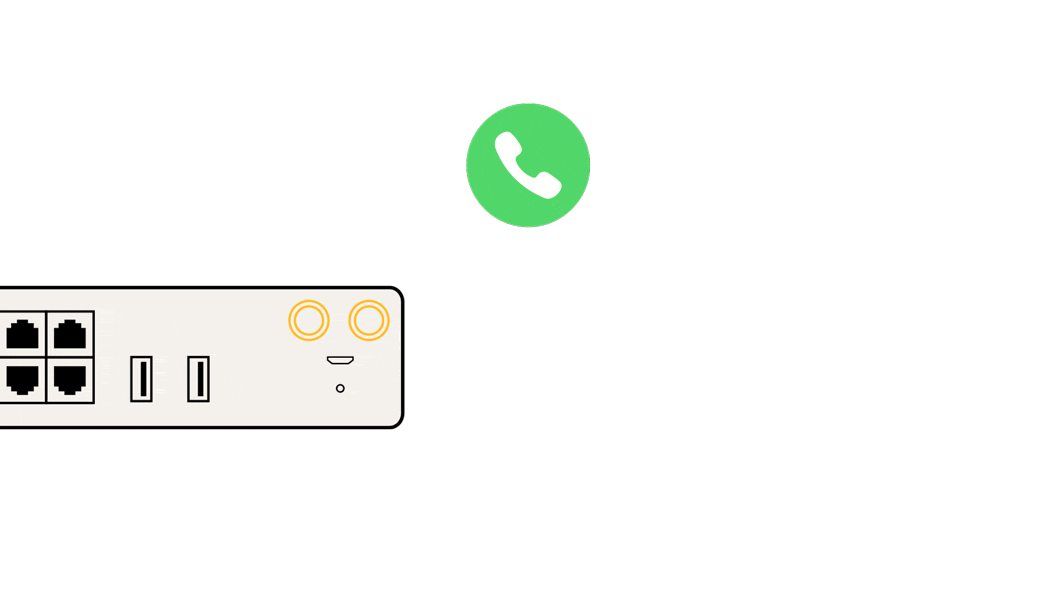 Animated diagram of hot failover switching sessions between connections