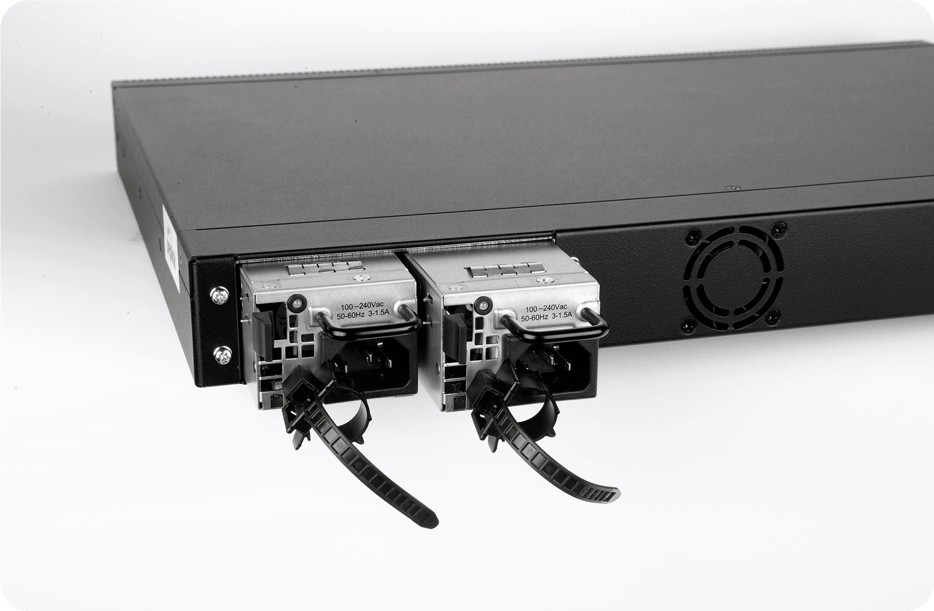 Balance 1350 EC rear corner close-up with dual hot-swappable power supplies