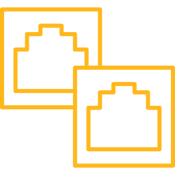 Icon depicting triple-WAN architecture with dual Ethernet WAN and integrated 5G