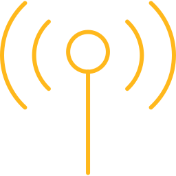 Icon showing fixed wireless access using 5G as primary internet with multiple backups
