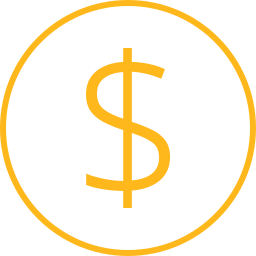 Icon showing cost savings and financial benefits of LTE backup internet solution