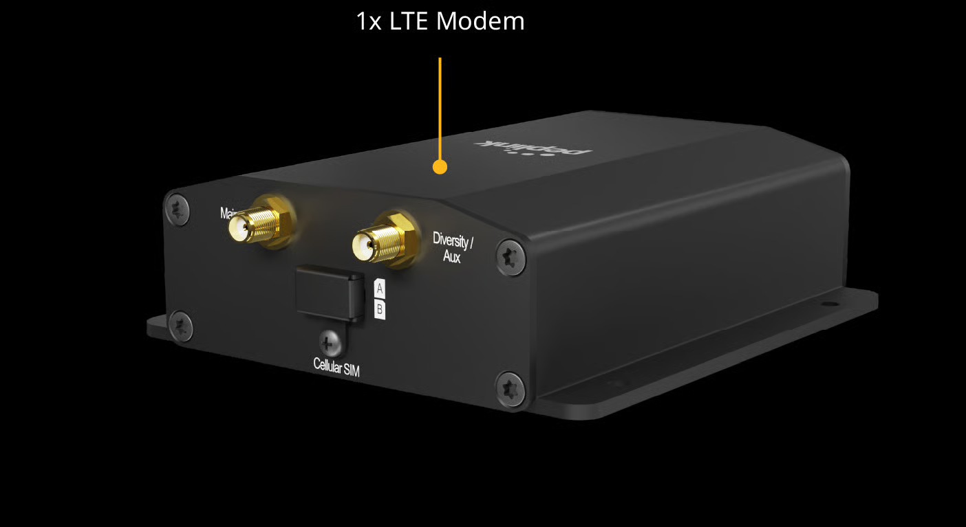 BR1 Mini Core rear panel antenna connectors and power input