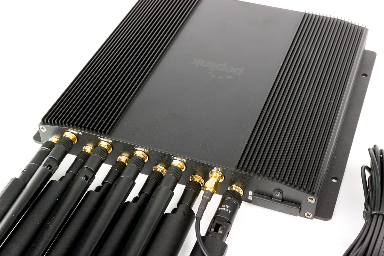 BR2 Pro router top view with LED indicators and status lights