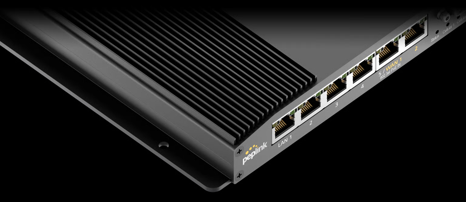 MAX BR2 Pro dual 5G mobile router with WiFi 6 - front view showing design and ports