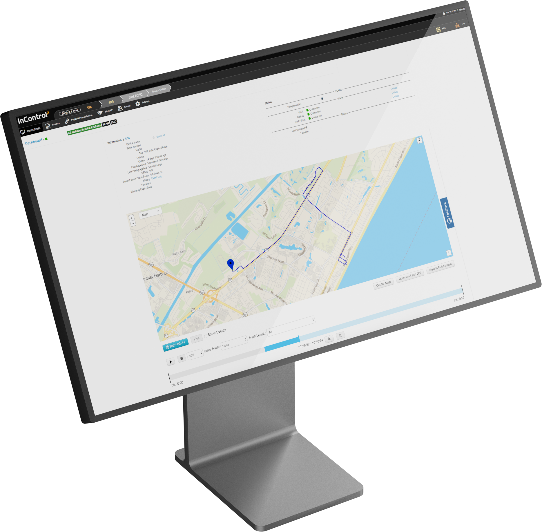 Transit Pro E remote device management illustration