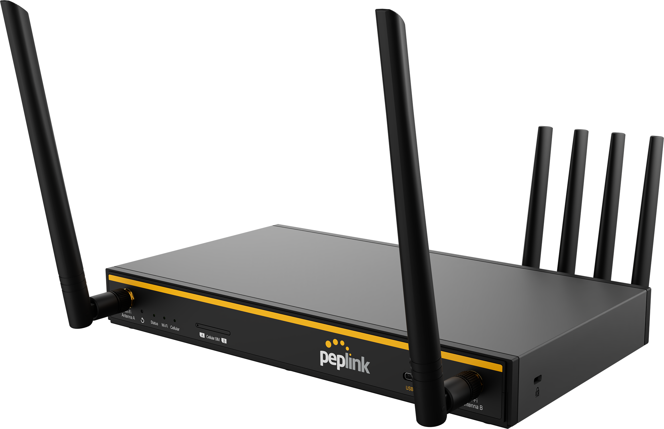 B One 5G router product image used in hero section on mobile view