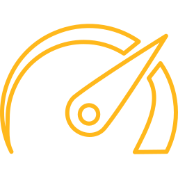 Icon showing high-speed data transmission and reliable network performance