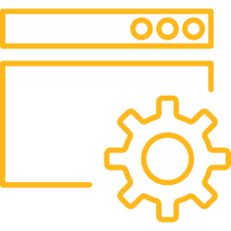 Remote management icon showing cloud-based device configuration and monitoring