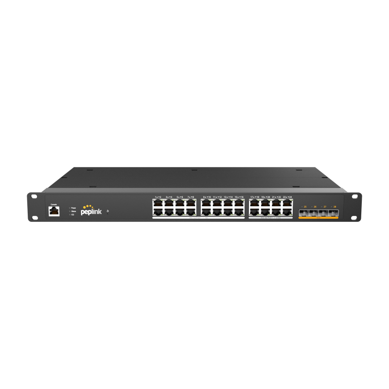 Peplink SD Switch 24-Port 2.5G PoE+ Rugged
